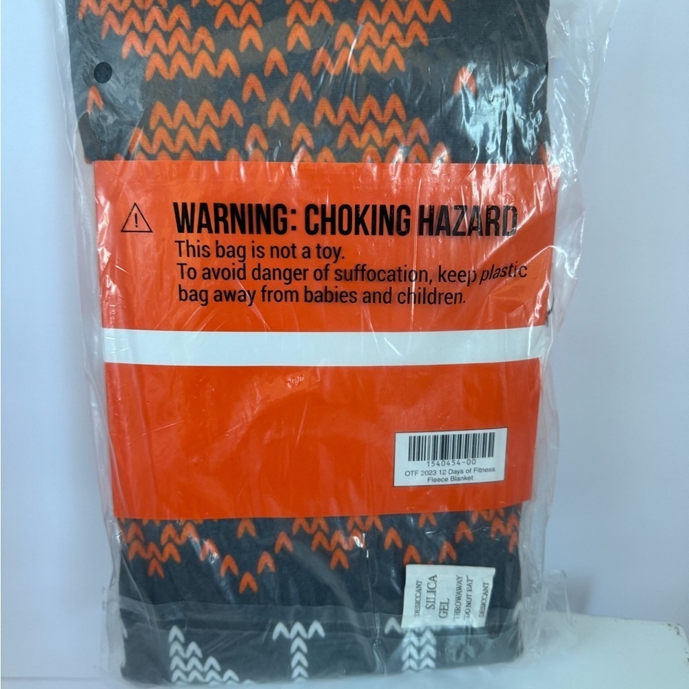 Orangetheory Black and Orange Fleece Blanket - Picture 3 of 3